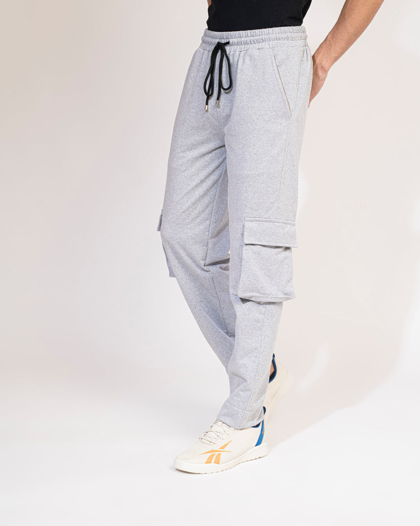 grey cargo pant side view